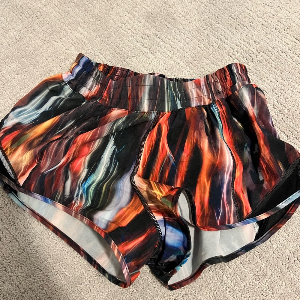 Rainbow Lululemon shorts